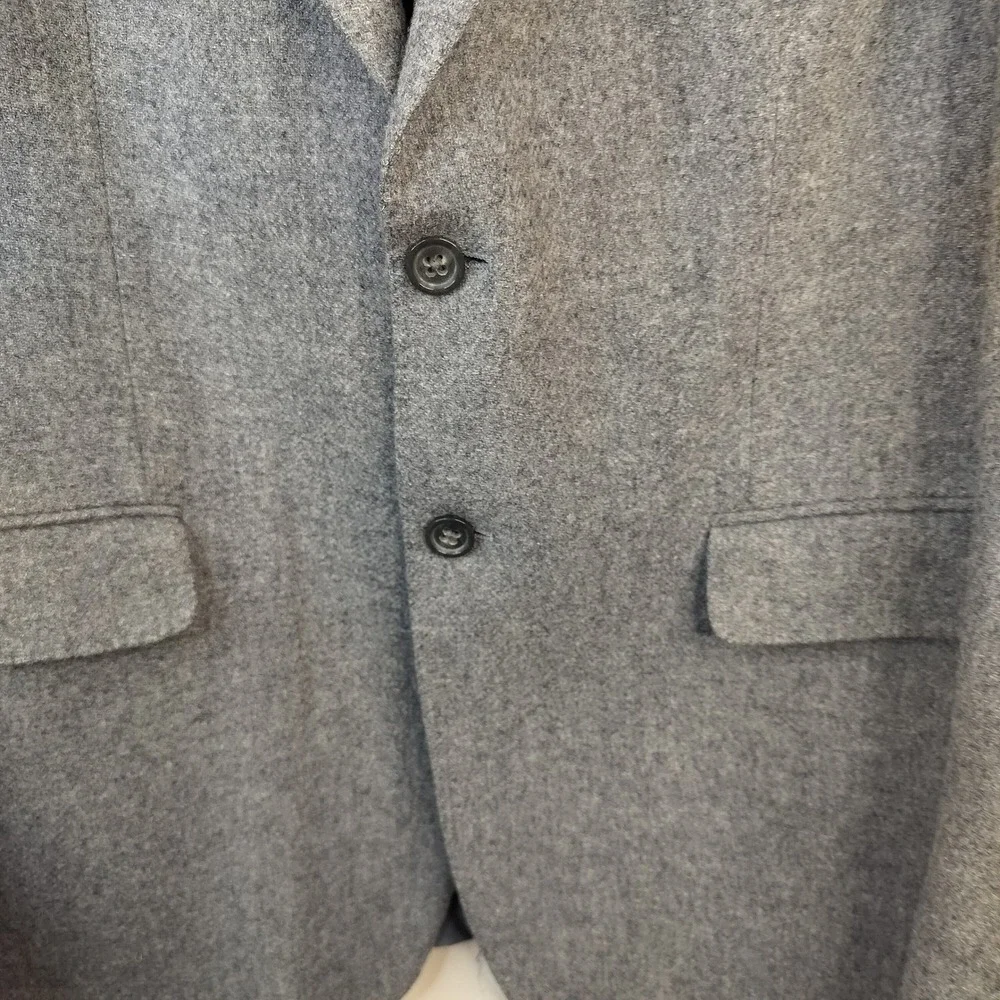Banana Republic Modern Fit Wool Blazer 42R Mens Double Vent Professional Grey